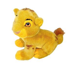 Disney Lion King Simba Plush Toy 10" Golden Yellow Soft Stuffed Animal Authentic